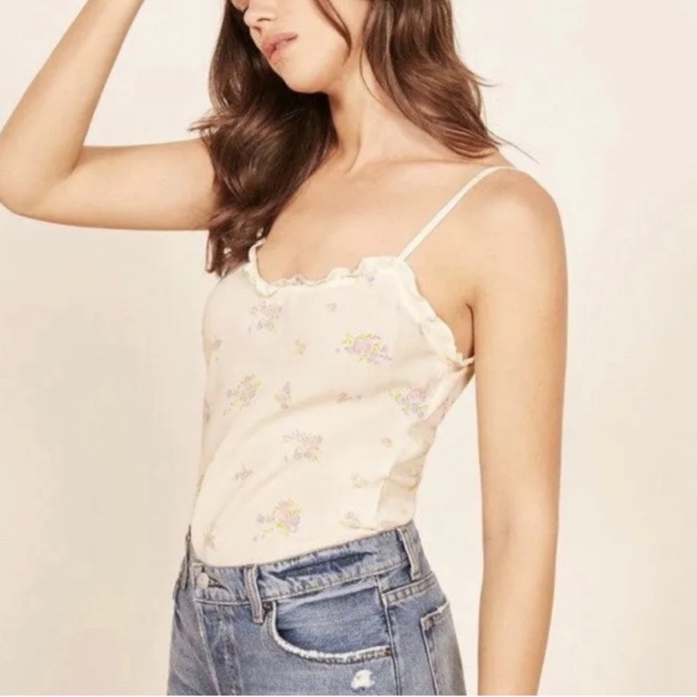 Reformation Fiddle Ruffle Camisole - Picture 2 of 7